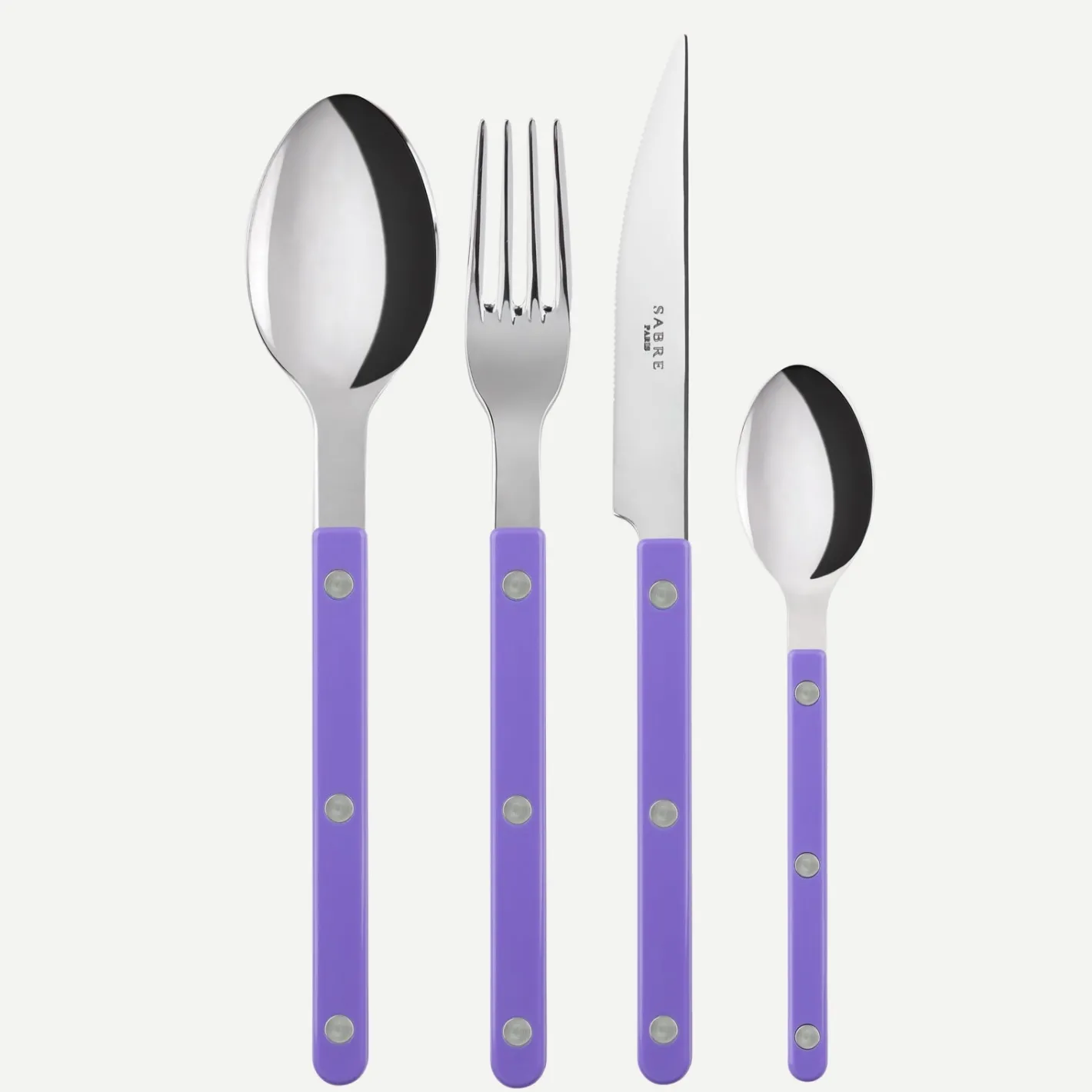 Sabre Paris Bistrot Solid, Purple | 48 Pieces Set