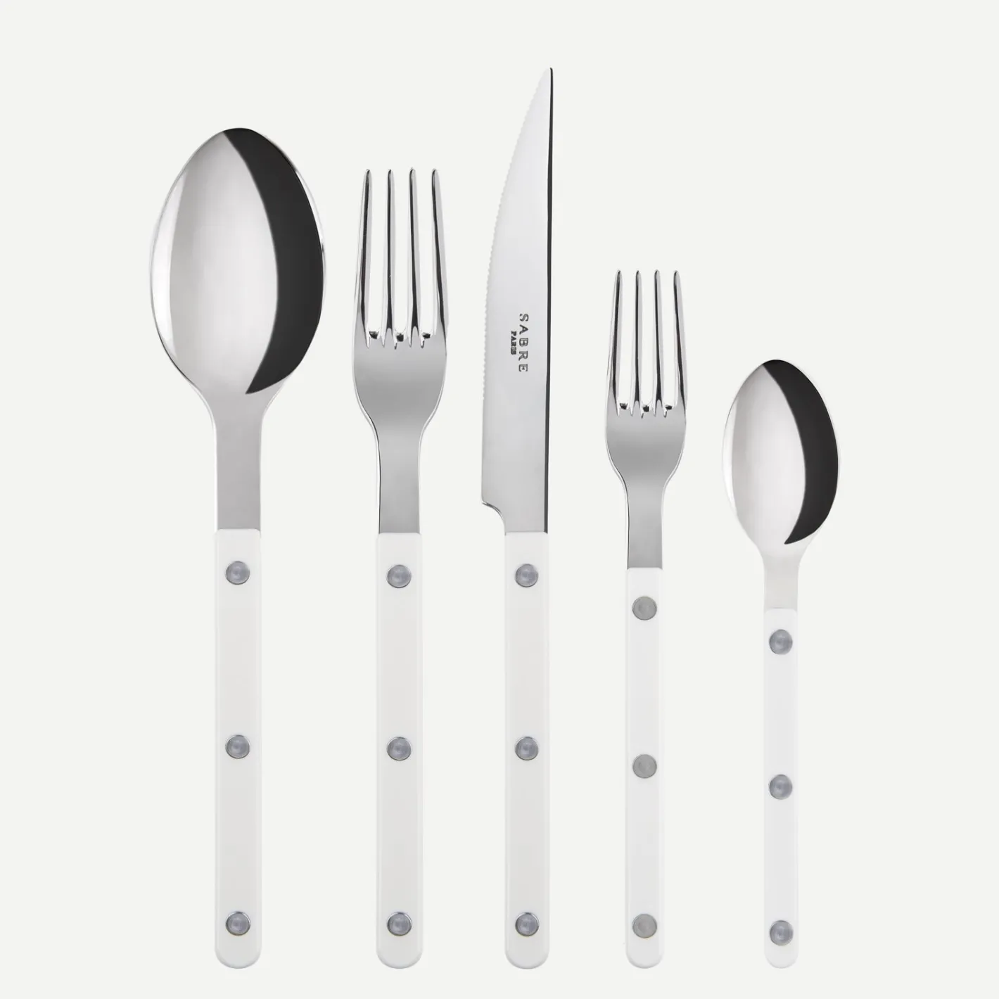 Sabre Paris Bistrot Solid, White | Set Of 5 Pieces