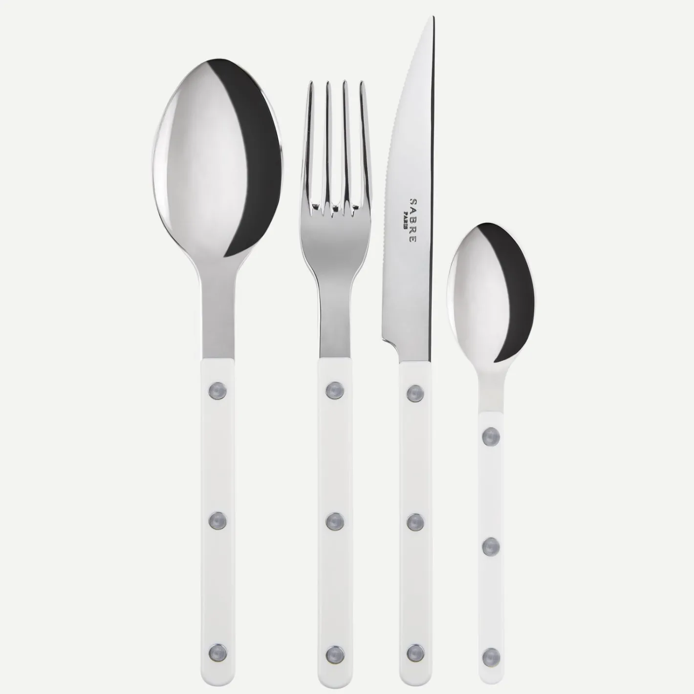 Sabre Paris Bistrot Solid, White | 24 Pieces Set