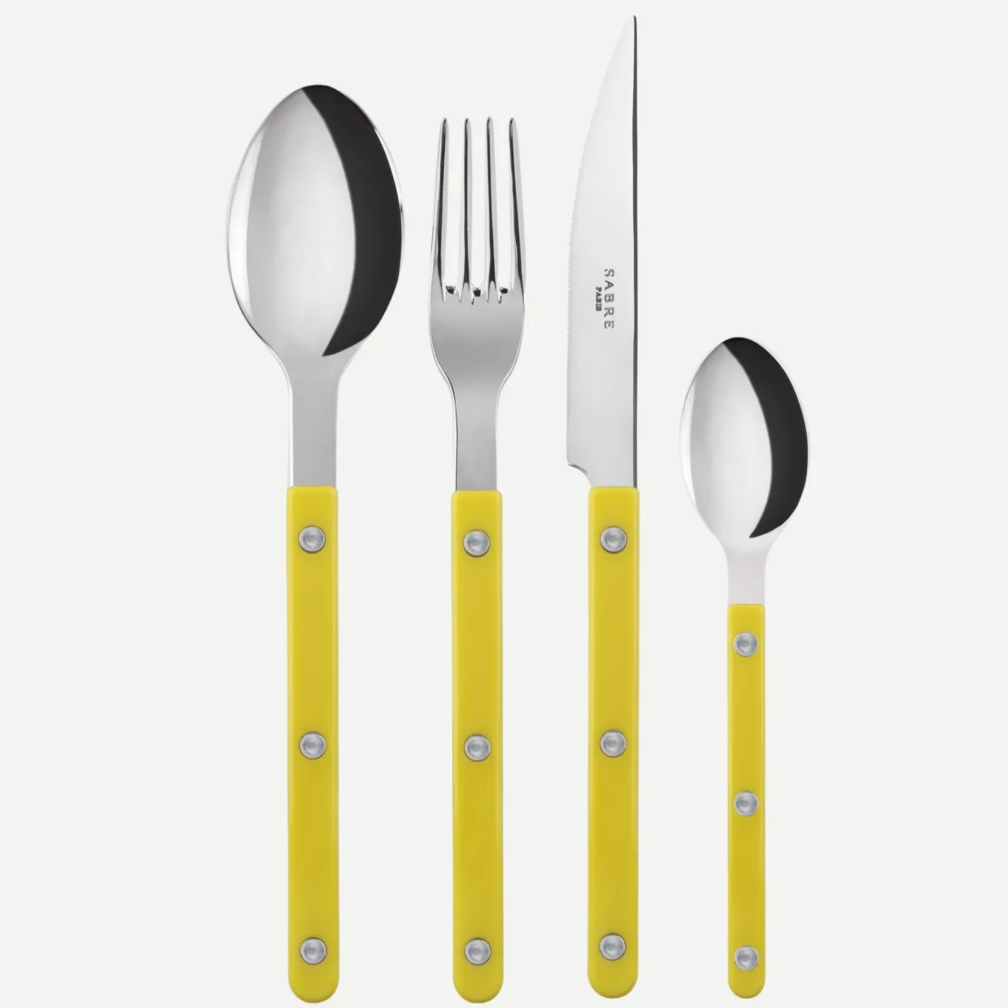 Sabre Paris Bistrot Solid, Yellow | 24 Pieces Set