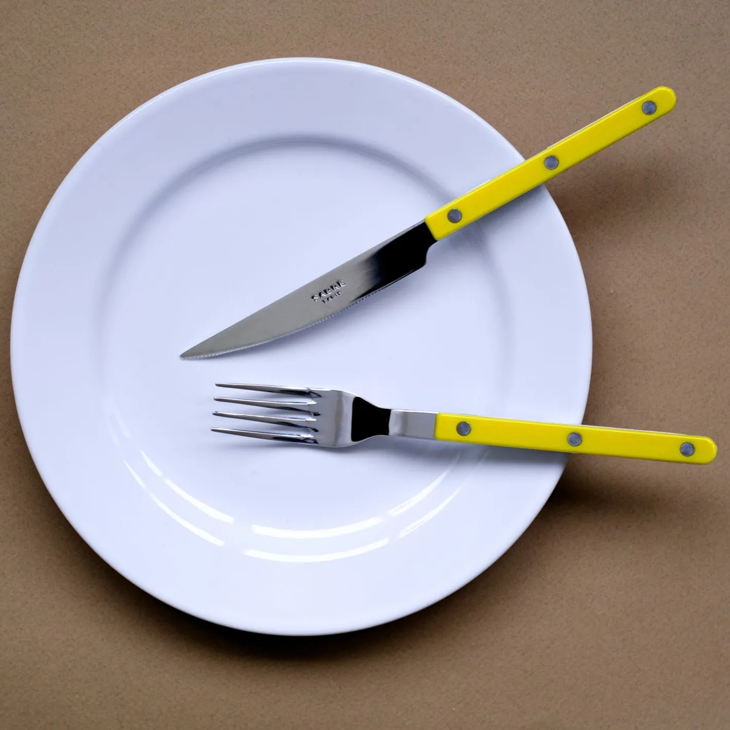 Sabre Paris Bistrot Solid, Yellow | Dinner Fork