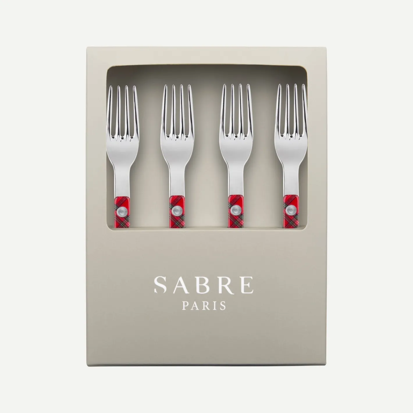 Sabre Paris Bistrot Tartan, Red | Gift Boxes