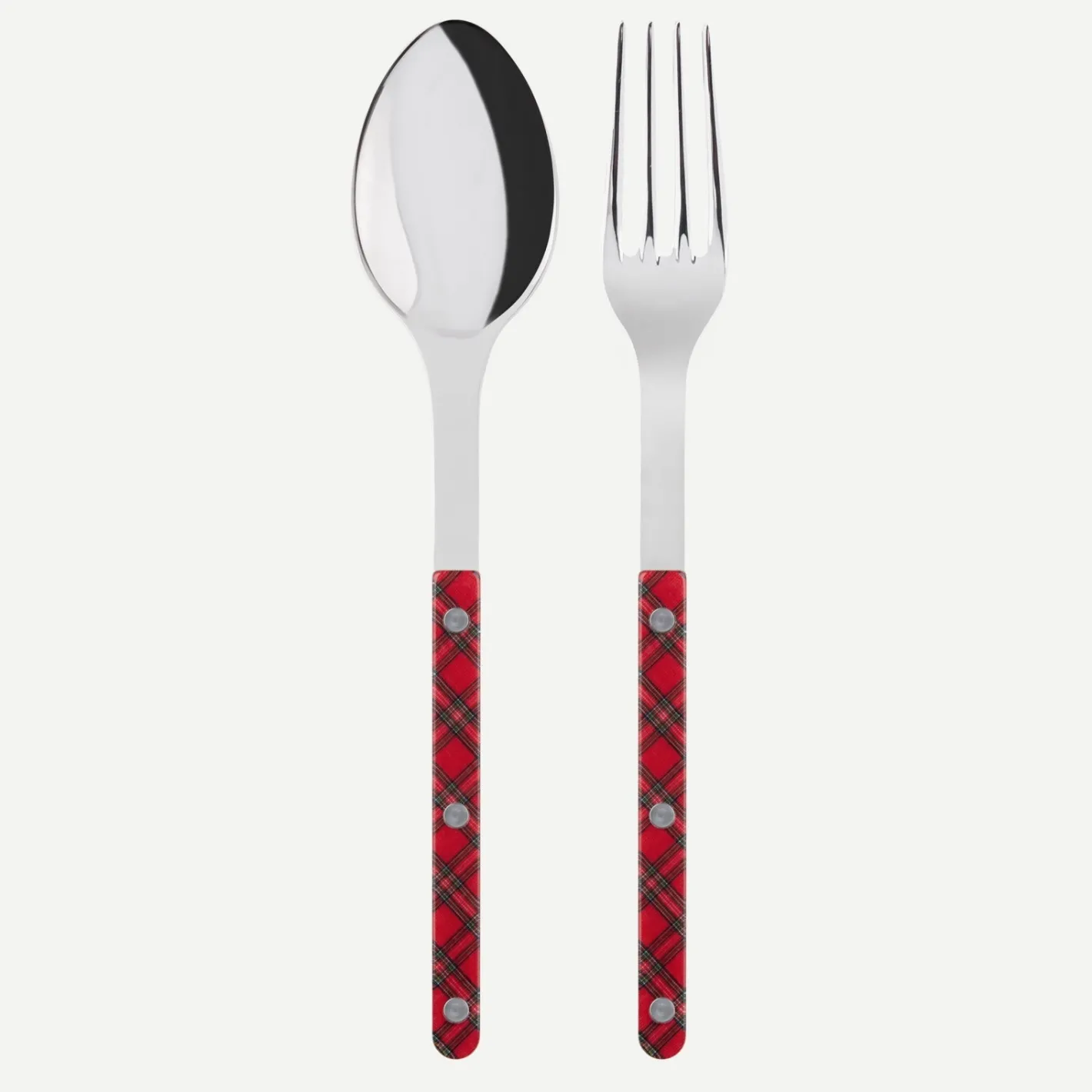 Sabre Paris Bistrot Tartan, Red | Serving Set