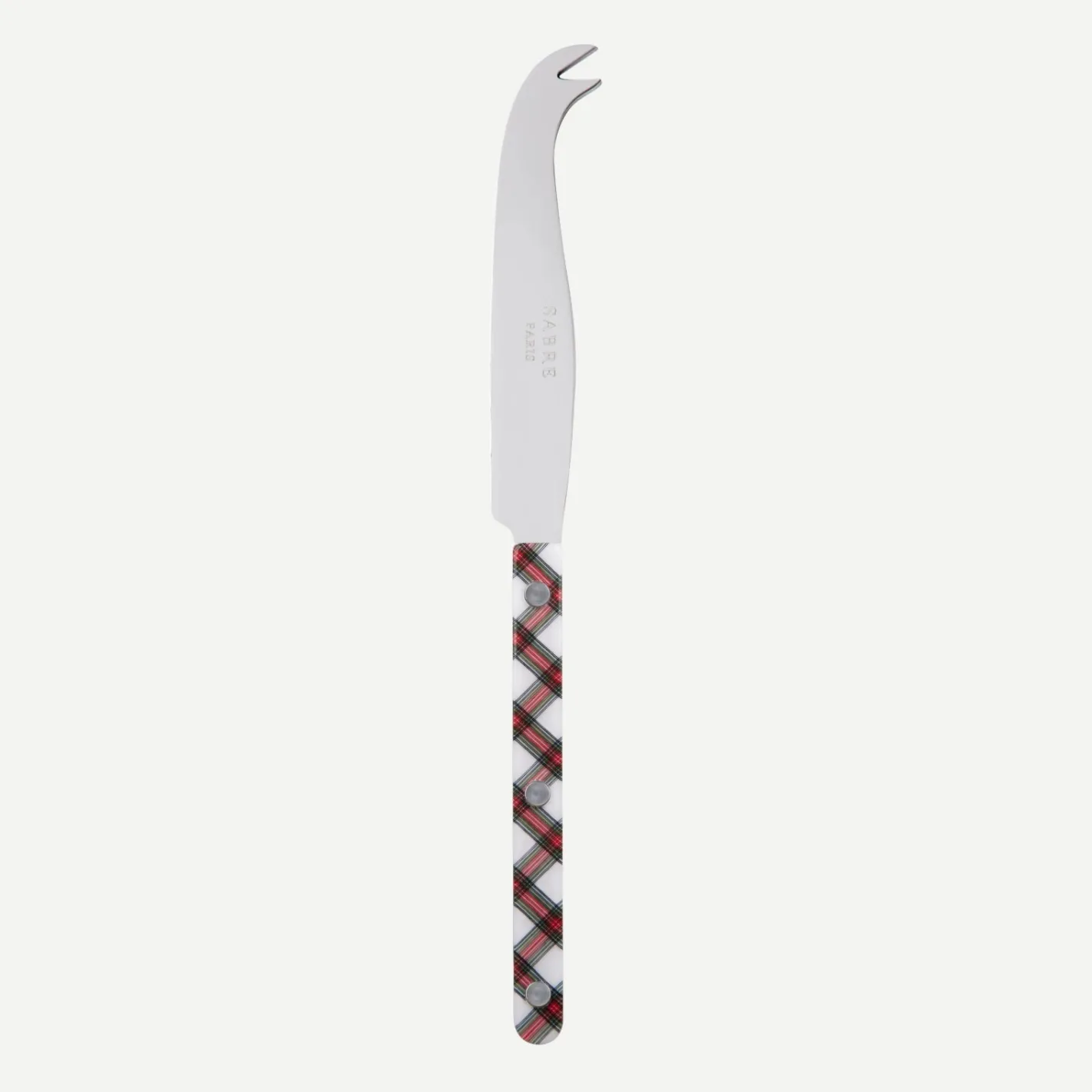 Sabre Paris Bistrot Tartan, White | Cheese Knife