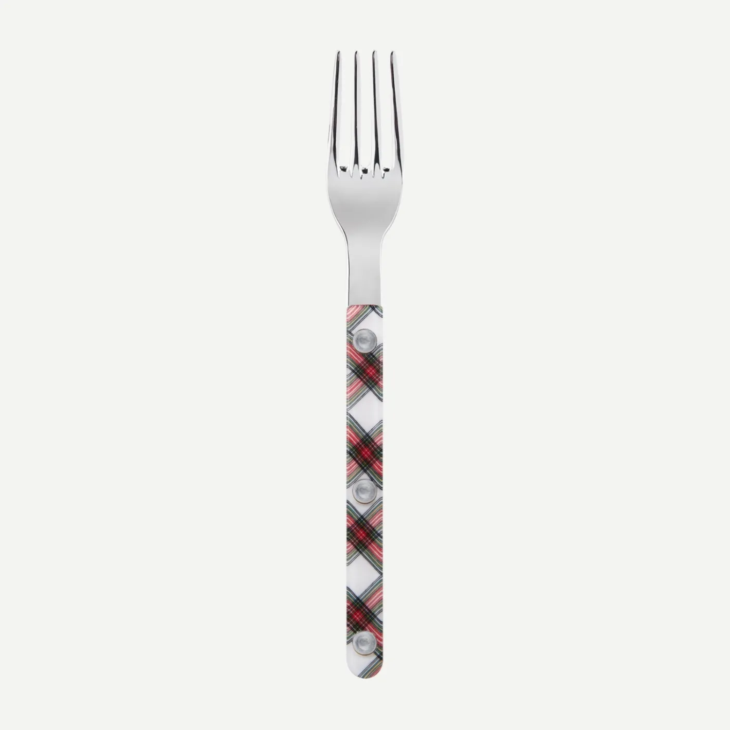 Sabre Paris Bistrot Tartan, White | Small Fork