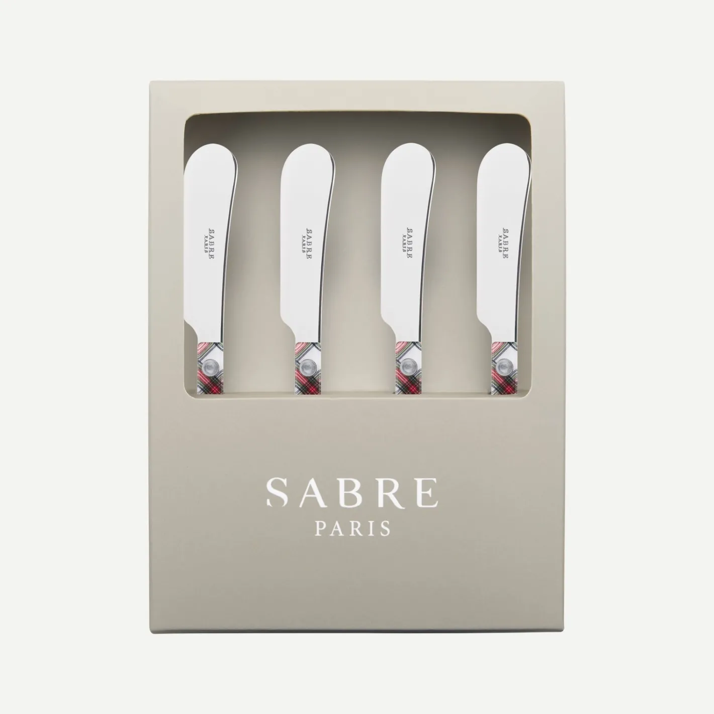 Sabre Paris Bistrot Tartan, White | Gift Boxes