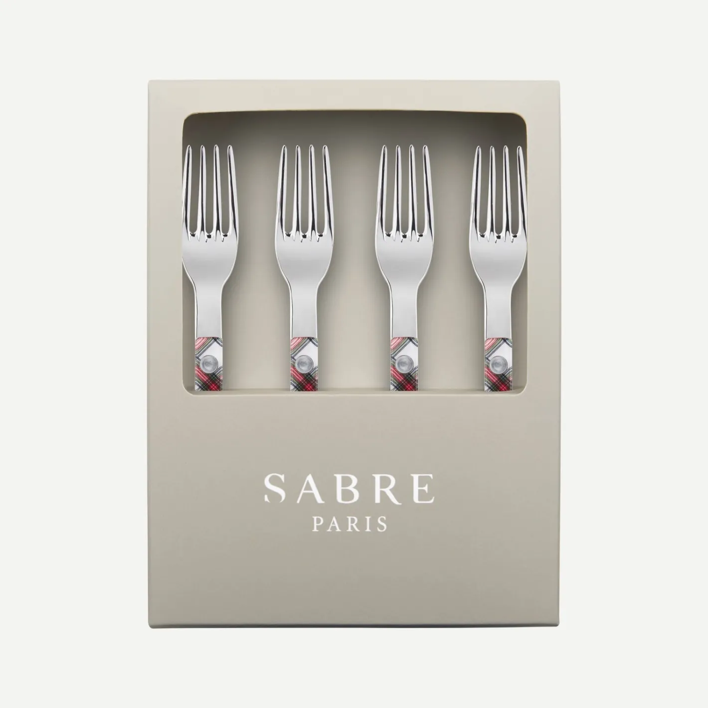 Sabre Paris Bistrot Tartan, White | Gift Boxes