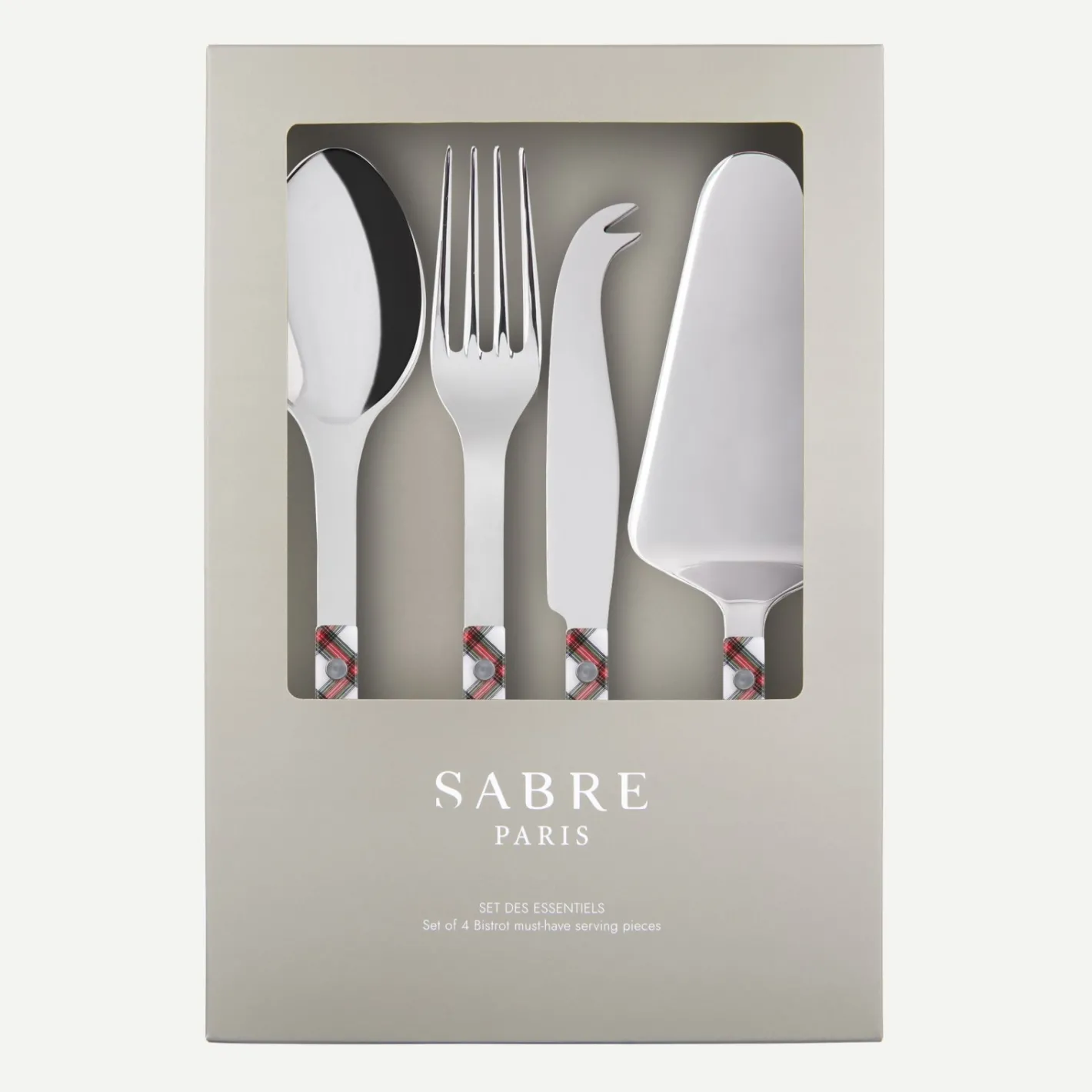 Sabre Paris Bistrot Tartan, White | Gift Boxes