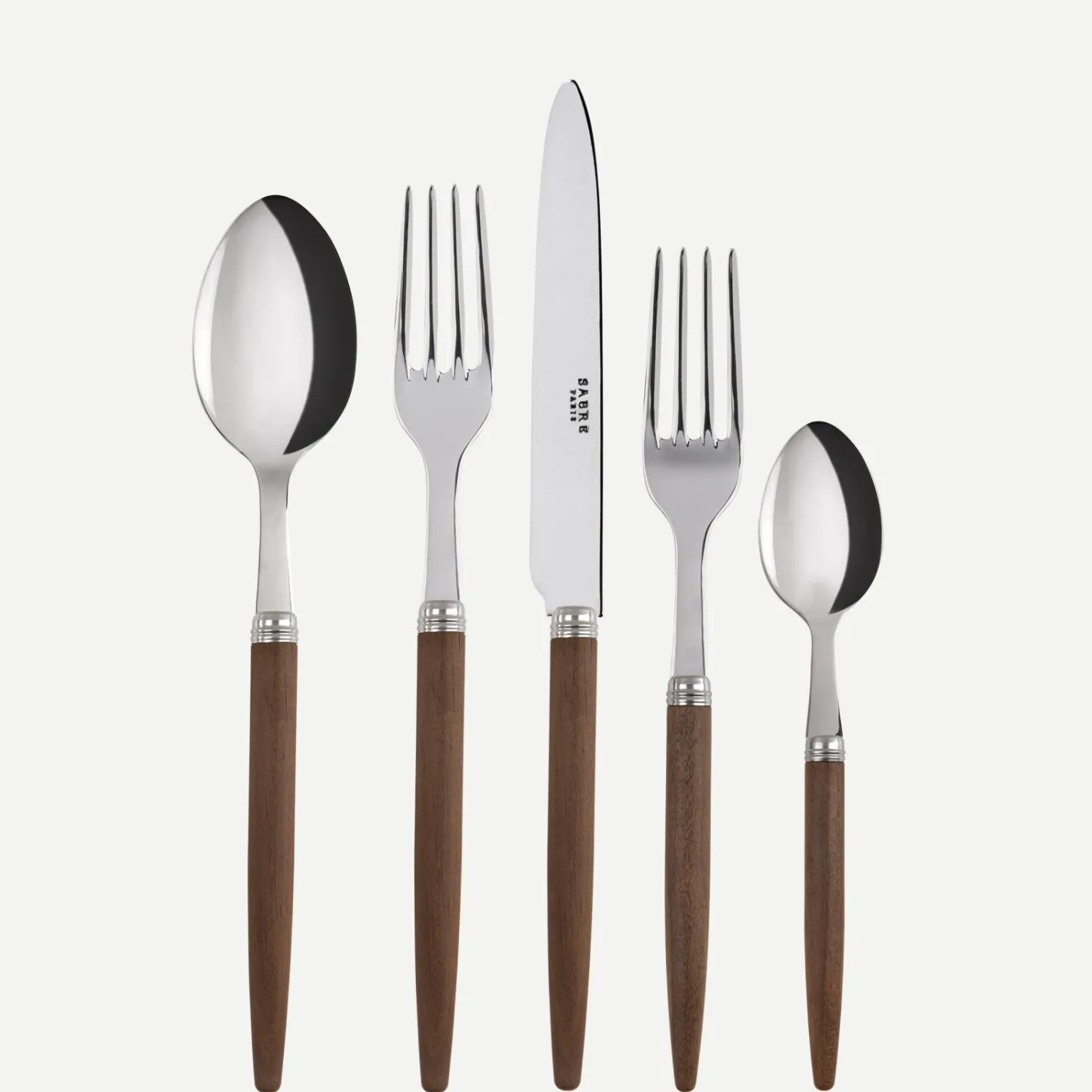 Sabre Paris Jonc,Bois foncé | 20 Pieces Set