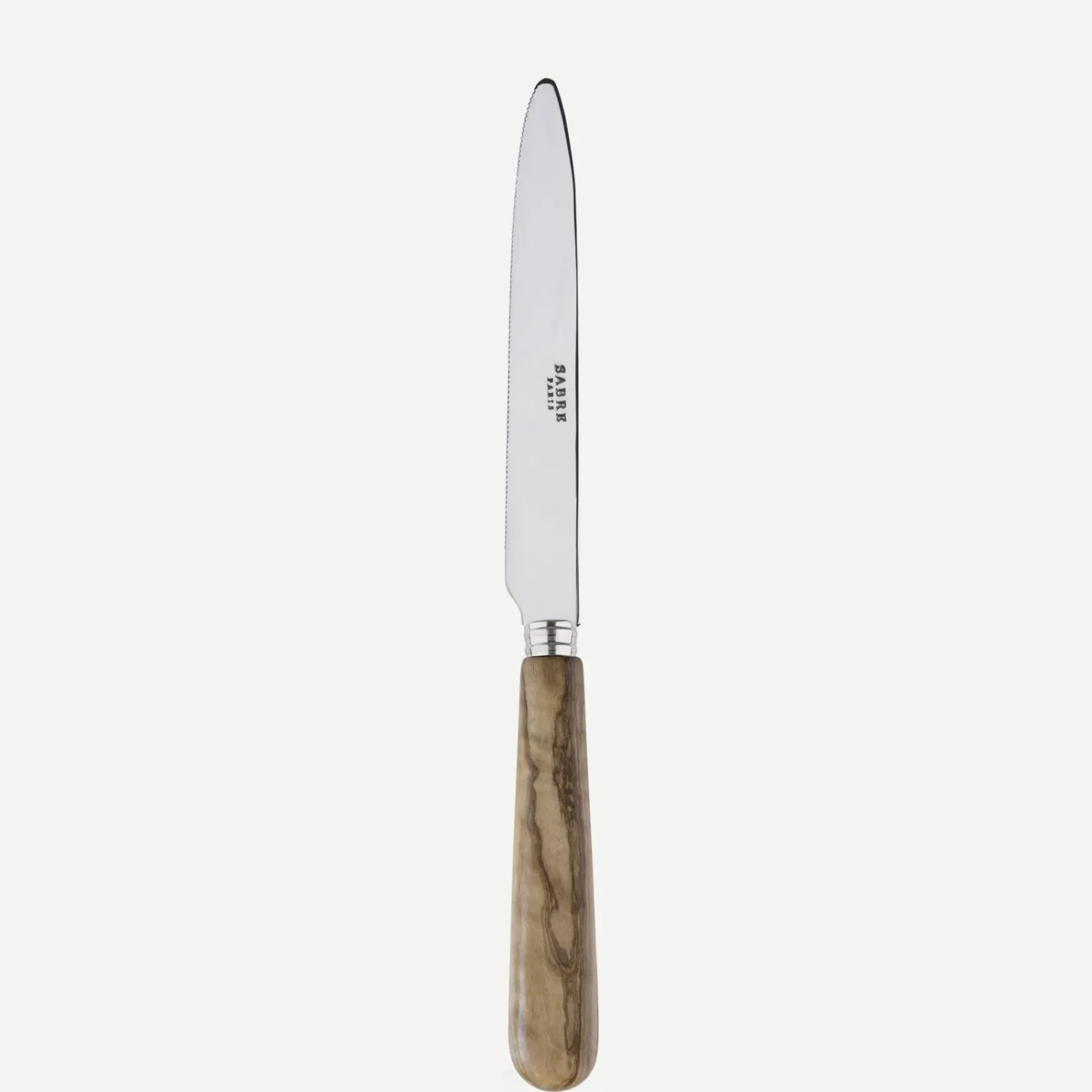 Sabre Paris Lavandou,Bois d'olivier | Serrated Dinner Knife Blade