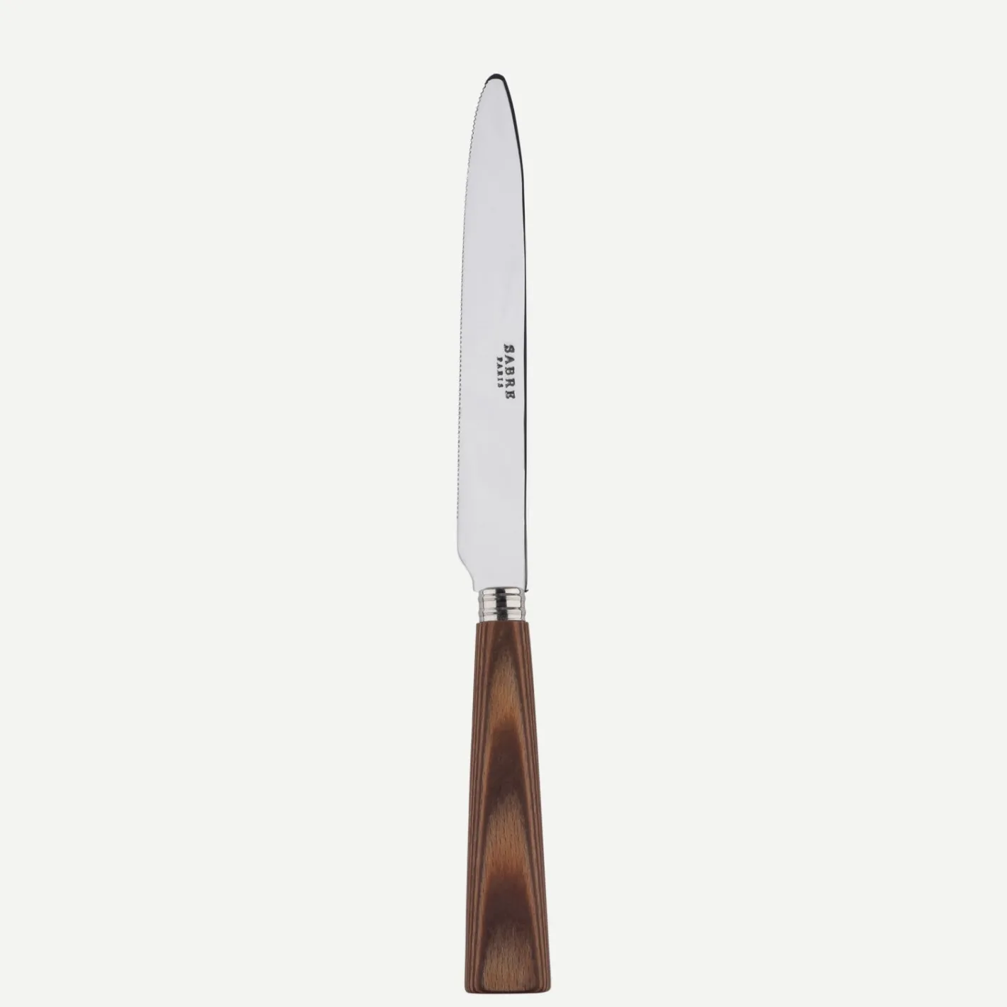 Sabre Paris Nature,Bois stratifié clair | Serrated Dinner Knife Blade