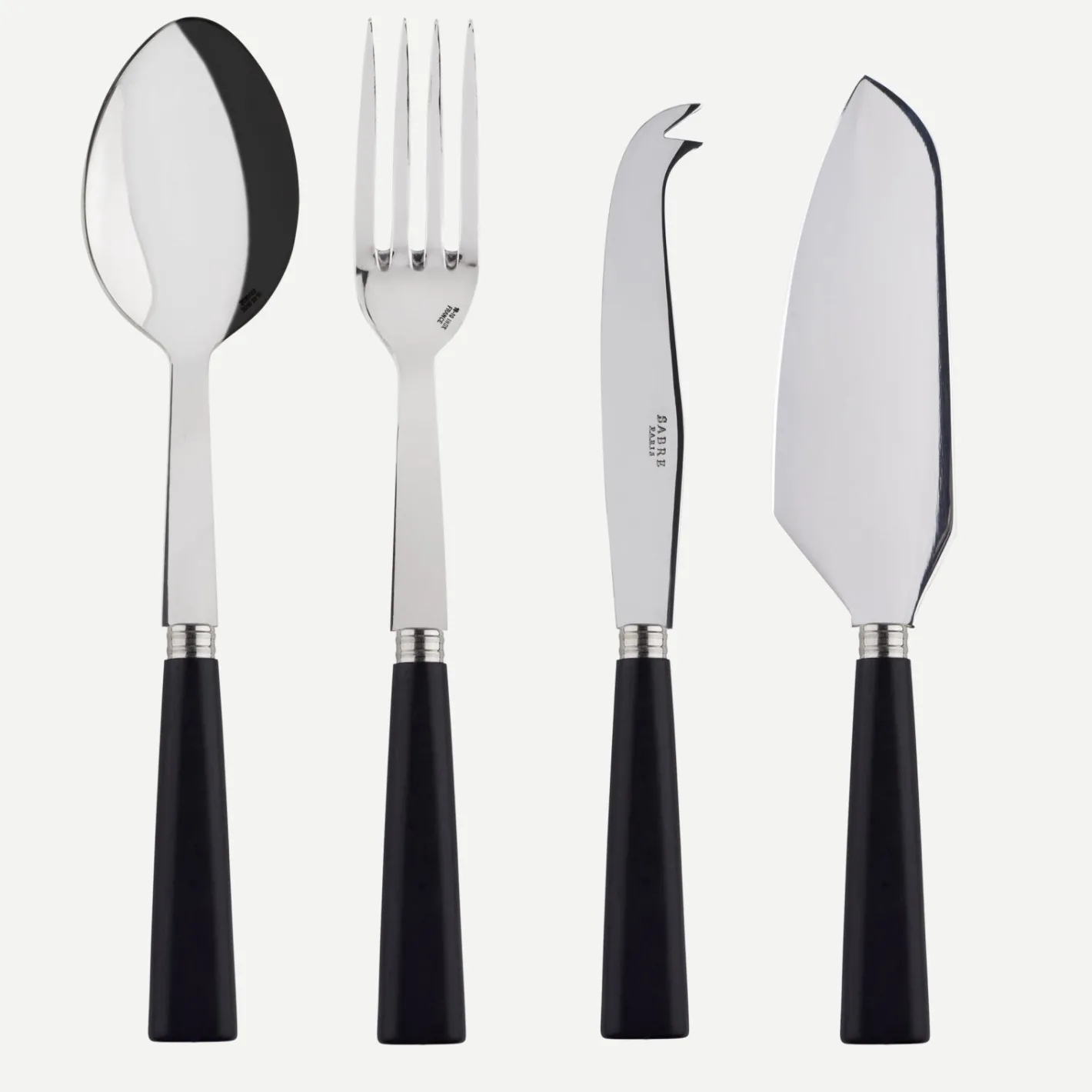 Sabre Paris Nature,Bois stratifié noir | Set Of 4 Must-have Serving Pieces