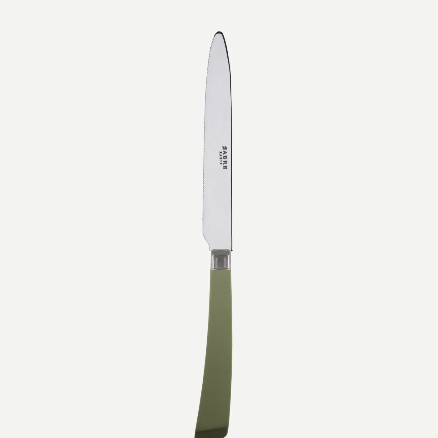 Sabre Paris Numéro 1,Vert fougère | Serrated Dinner Knife Blade