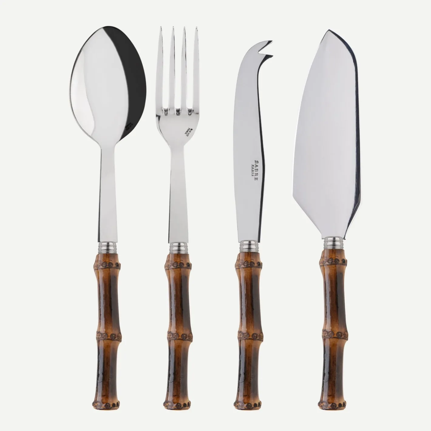 Sabre Paris Panda,Bambou foncé | Set Of 4 Must-have Serving Pieces