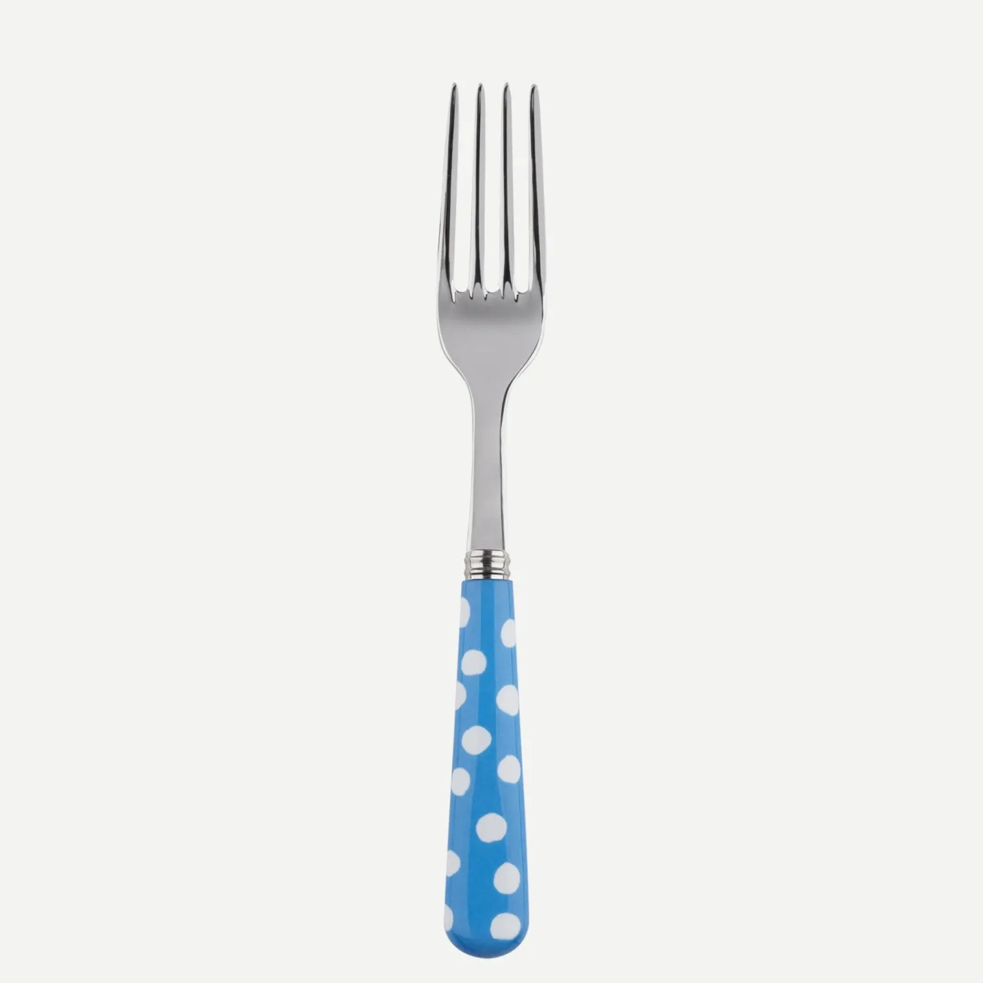 Sabre Paris Pois Blancs,Bleu clair | Salad Fork