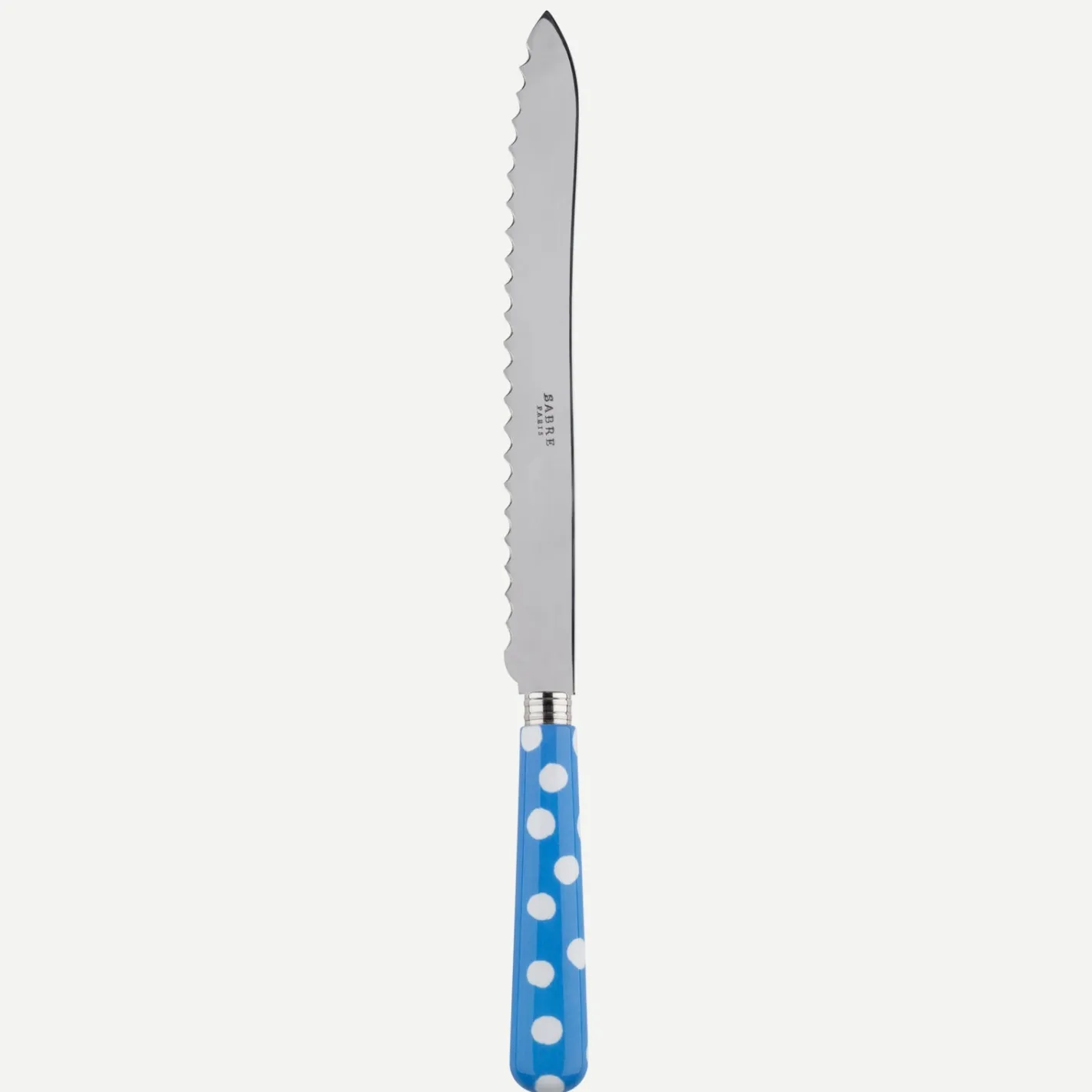 Sabre Paris Pois Blancs,Bleu clair | Bread Knife