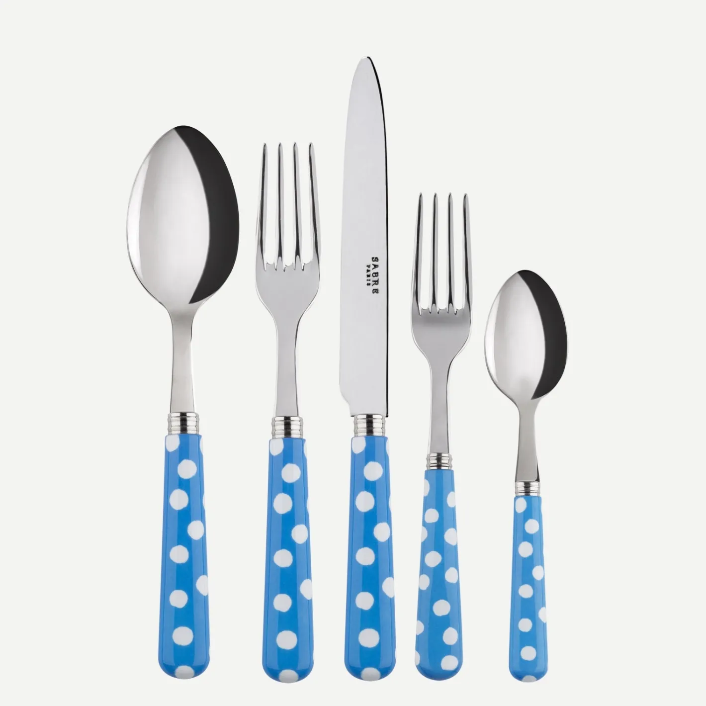 Sabre Paris Pois Blancs,Bleu clair | 20 Pieces Set