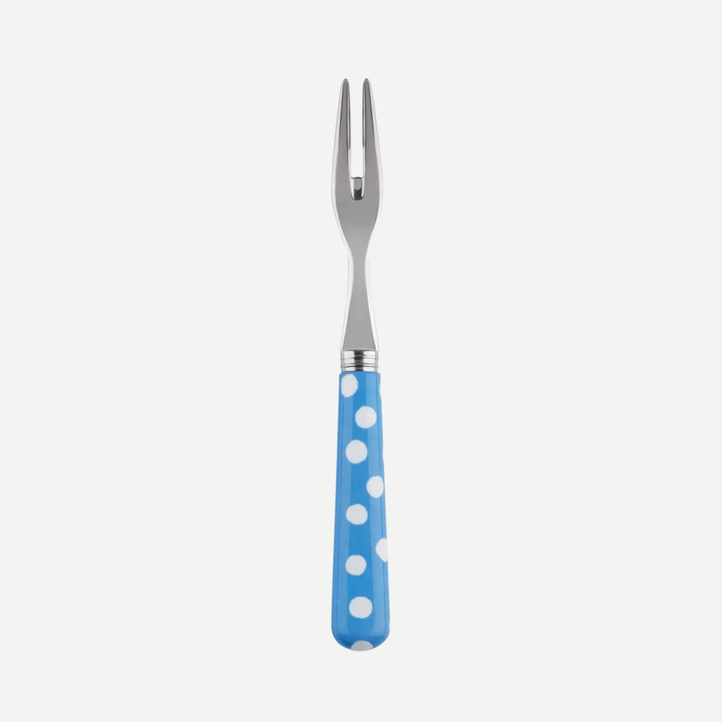 Sabre Paris Pois Blancs,Bleu clair | Cocktail Fork