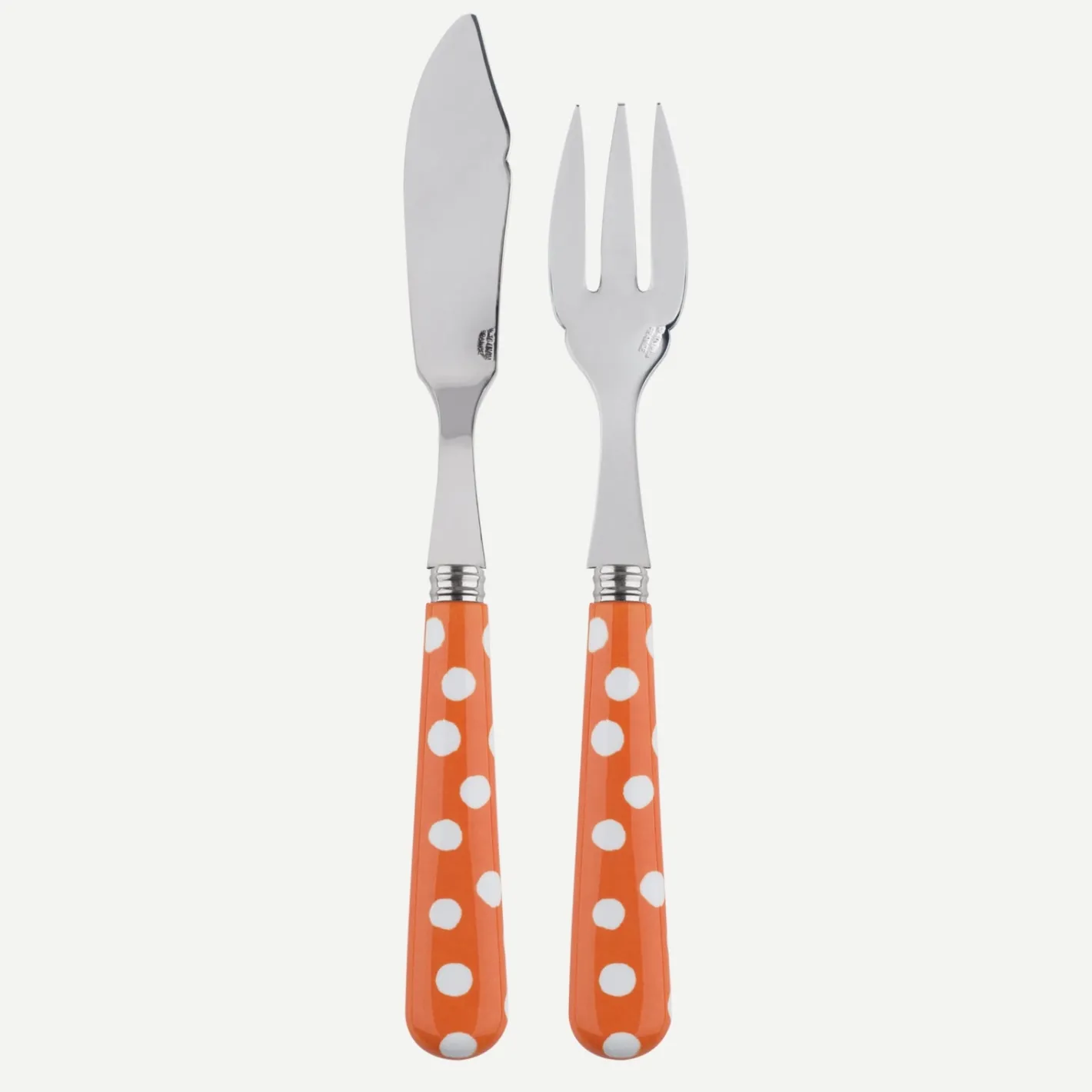 Sabre Paris Pois Blancs, | Fish Knife | Fish Fork