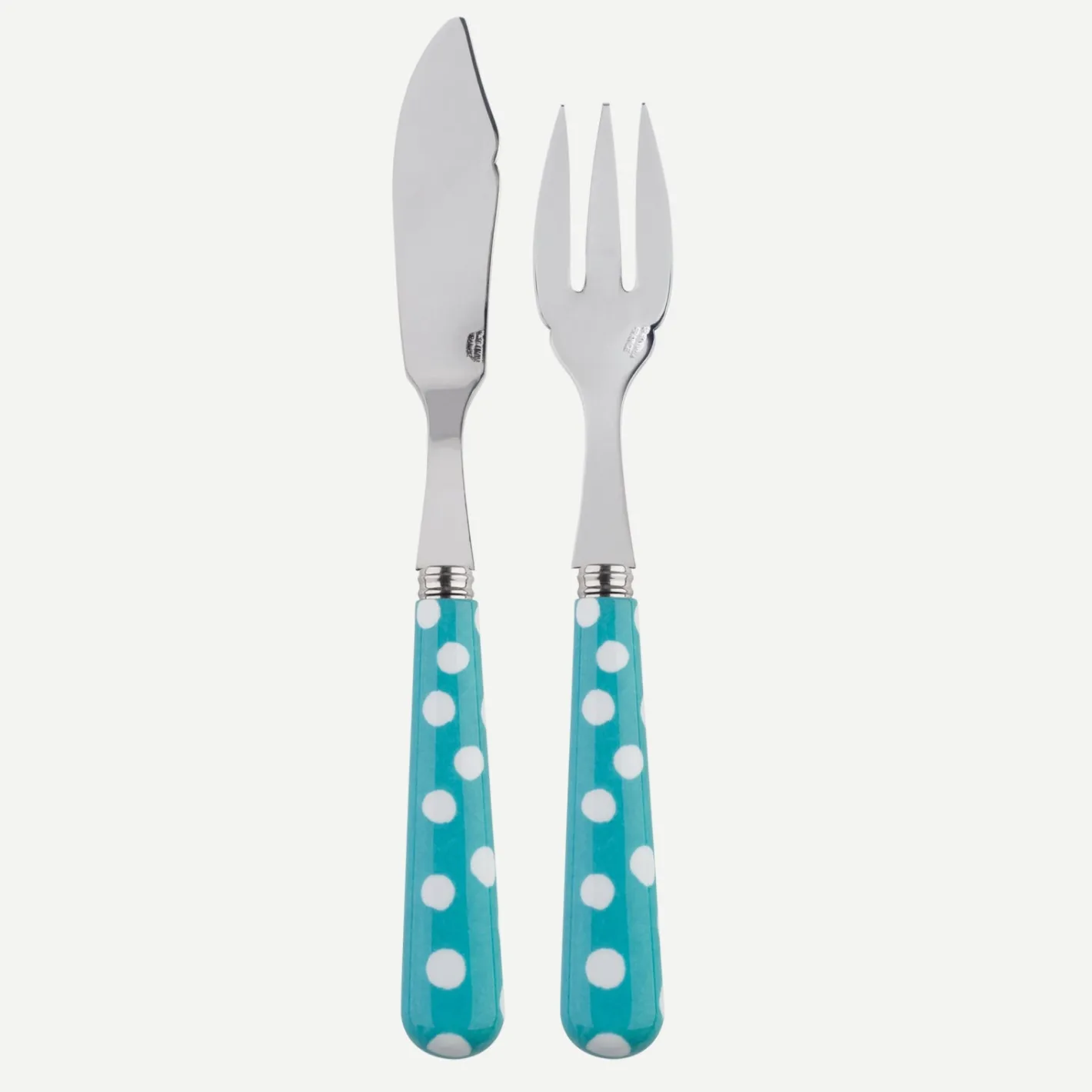 Sabre Paris Pois Blancs, | Fish Knife | Fish Fork