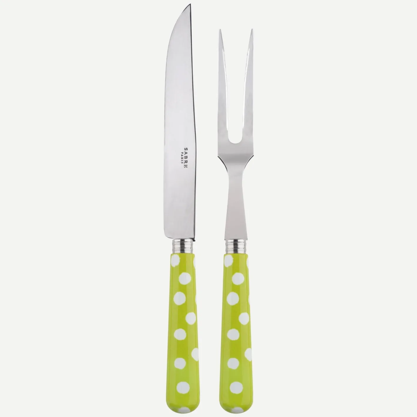 Sabre Paris Pois Blancs,Vert clair | Carving Set