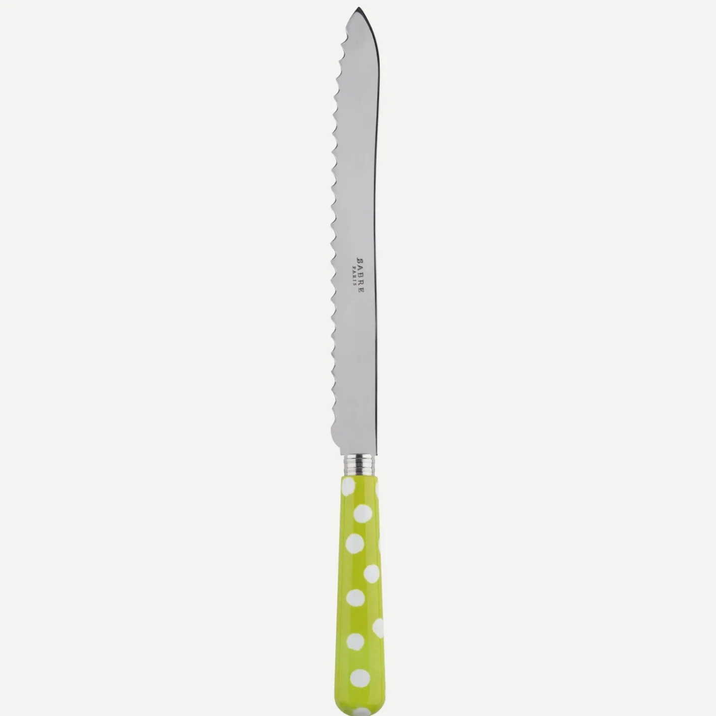 Sabre Paris Pois Blancs,Vert clair | Bread Knife