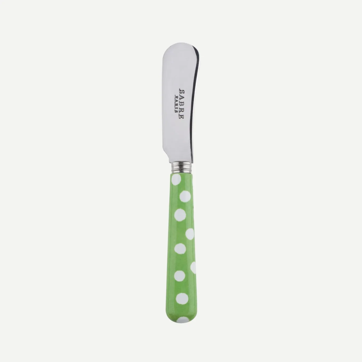 Sabre Paris Pois Blancs,Vert jardin | Butter Spreader