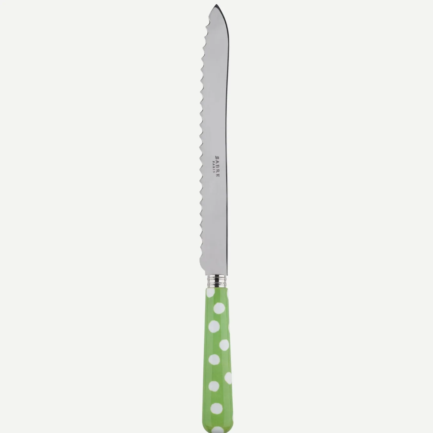 Sabre Paris Pois Blancs,Vert jardin | Bread Knife