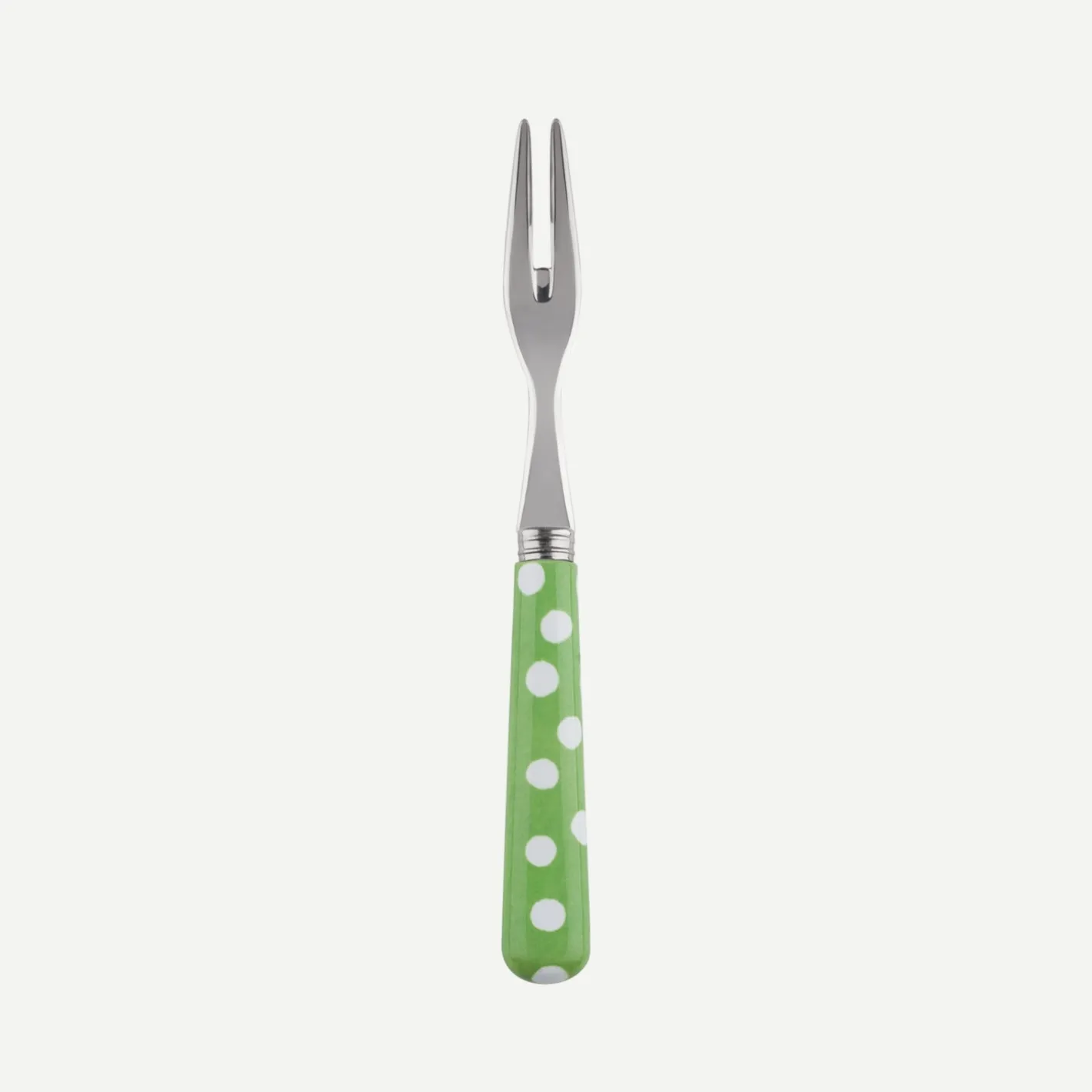 Sabre Paris Pois Blancs,Vert jardin | Cocktail Fork