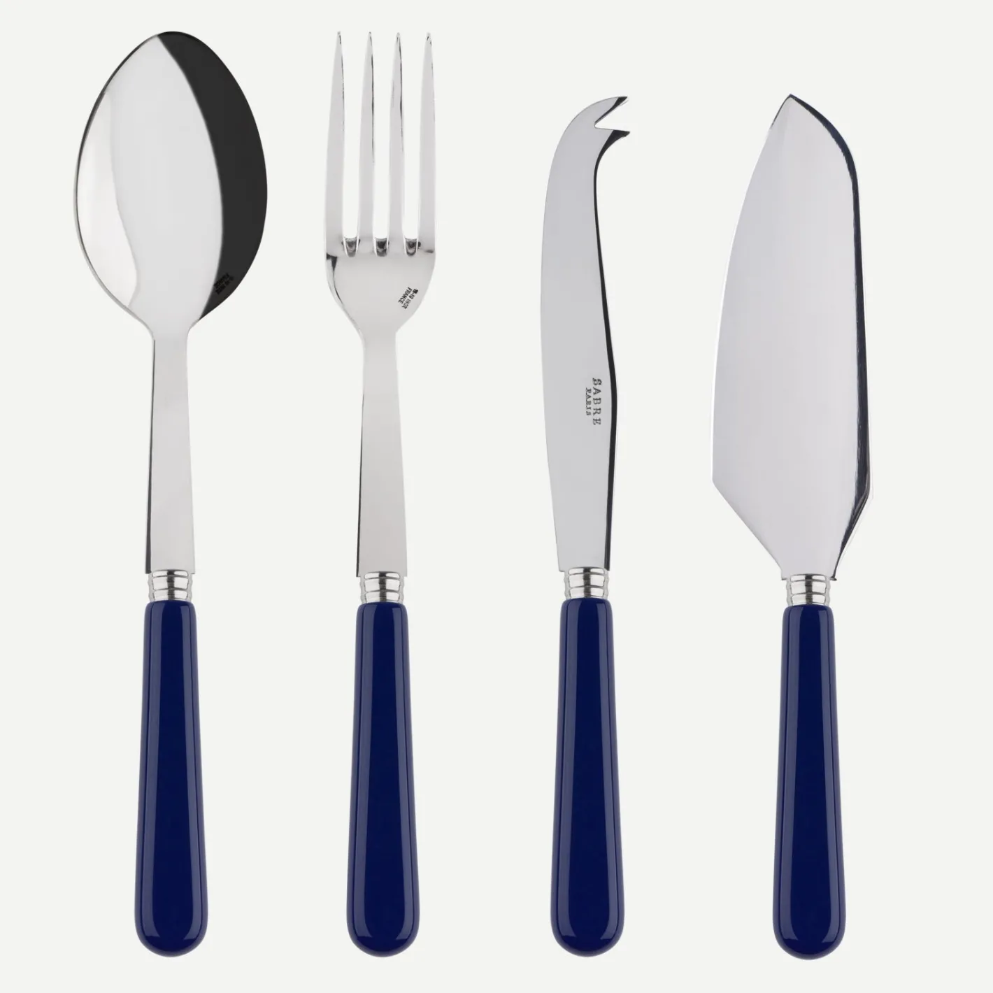 Sabre Paris Pop unis,Bleu marine | Set Of 4 Must-have Serving Pieces