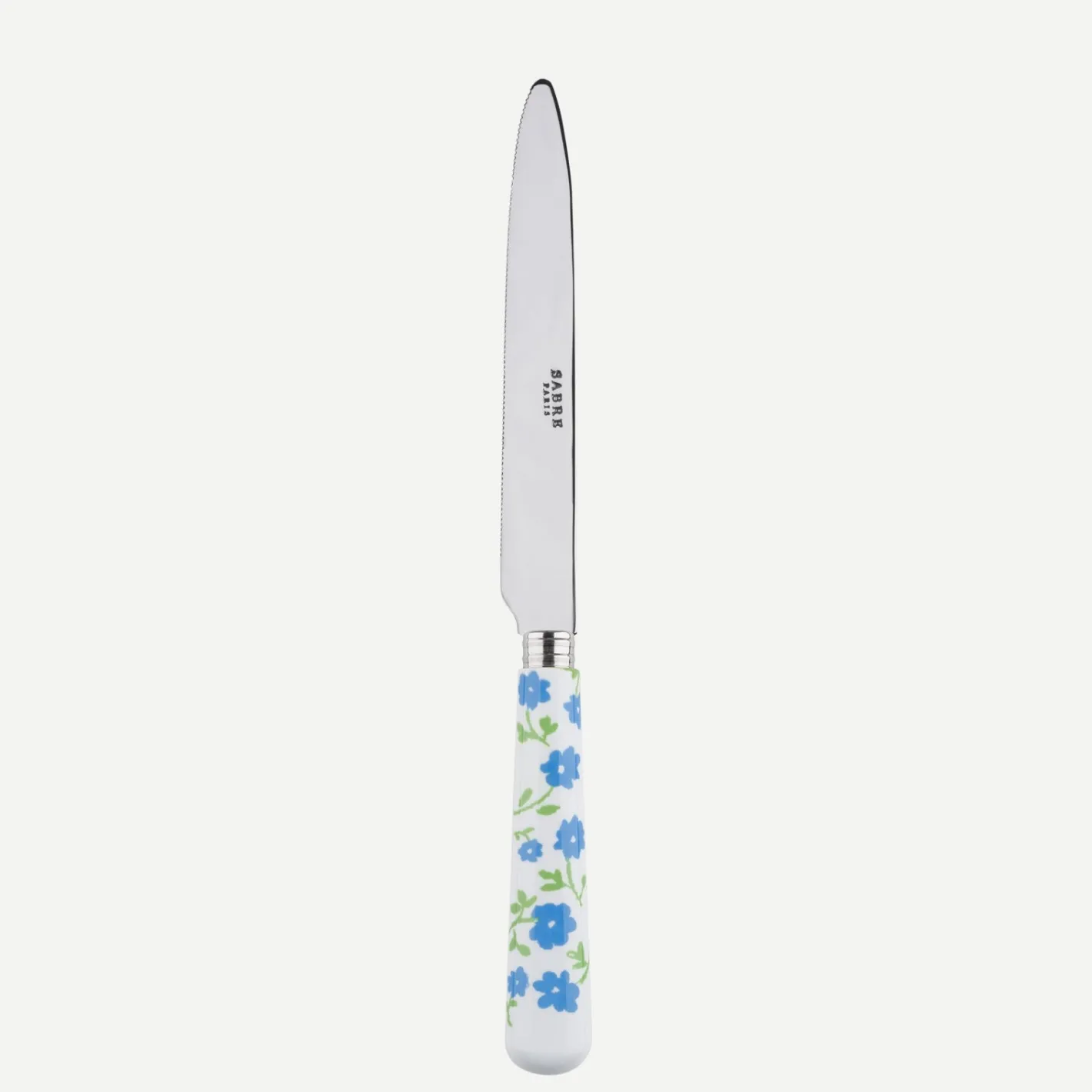 Sabre Paris Pâquerette,Bleu clair | Serrated Dinner Knife Blade