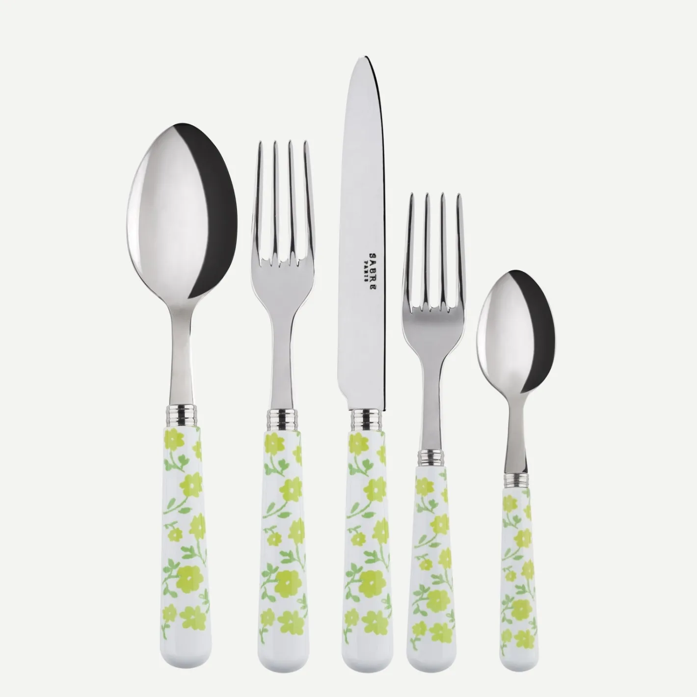 Sabre Paris Pâquerette,Vert clair | Set Of 5 Pieces