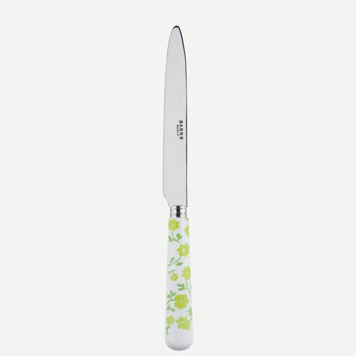 Sabre Paris Pâquerette,Vert clair | Serrated Dinner Knife Blade