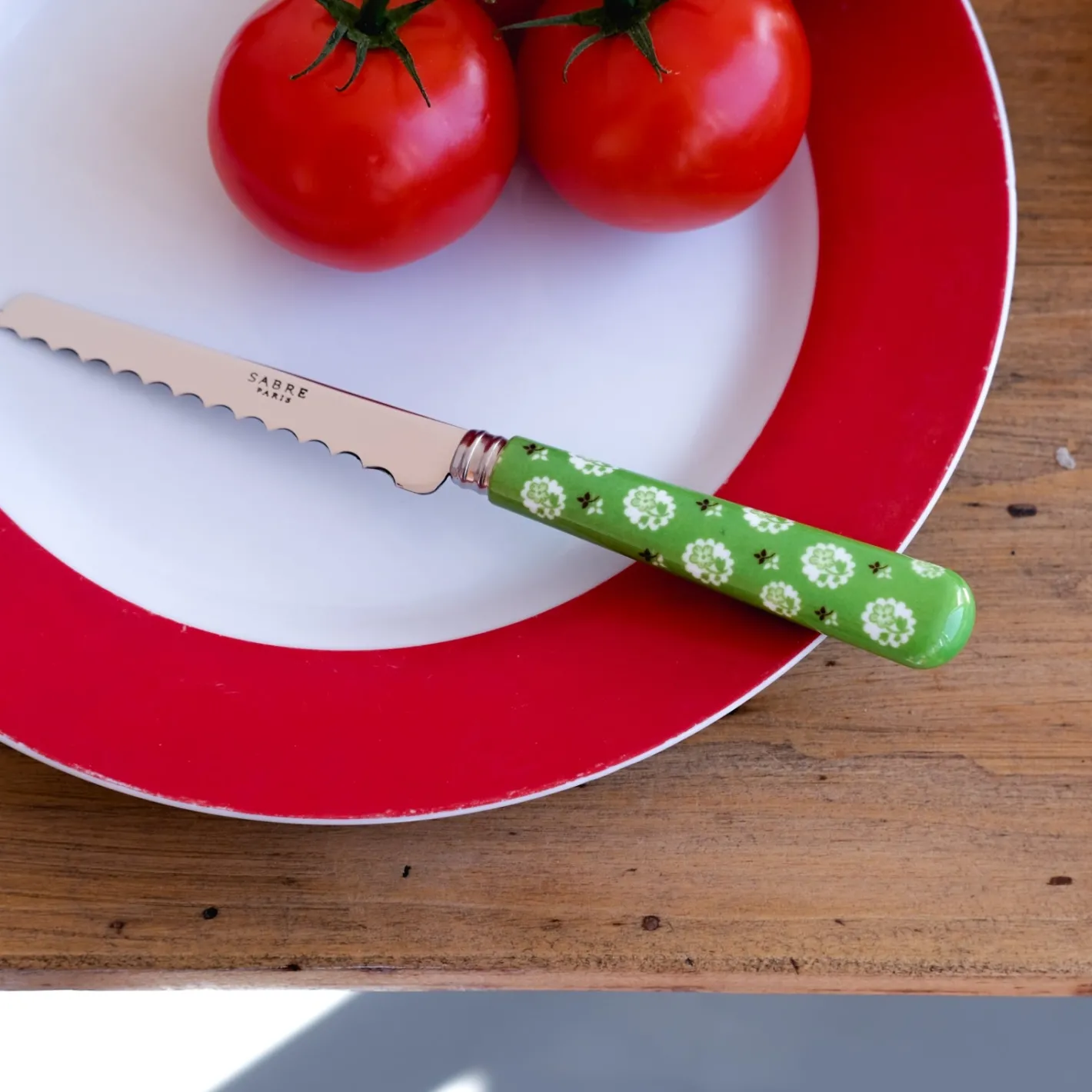 Sabre Paris Provençale,Vert jardin | Tomato Knife