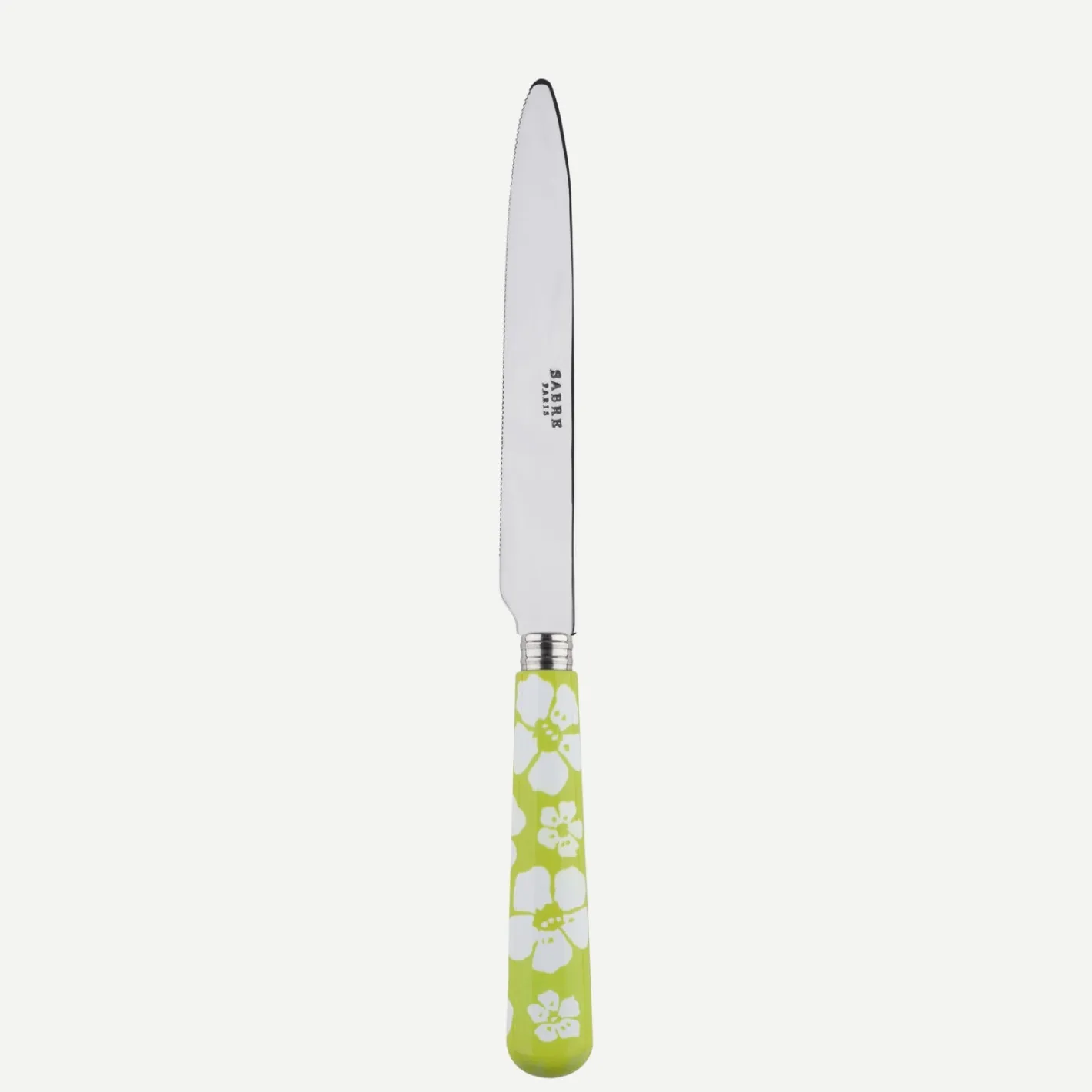 Sabre Paris Tiaré,Vert clair | Serrated Dinner Knife Blade